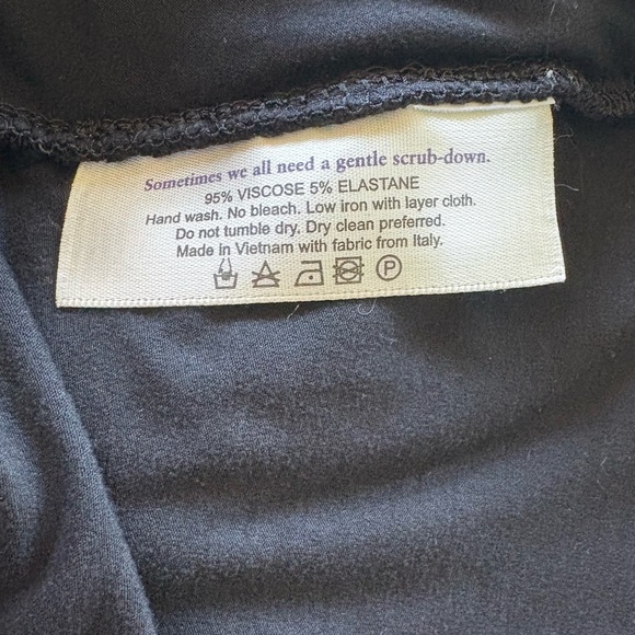 MM Lafleur The Fey Top Black Faux Wrap Ruched Long Sleeved Blouse +1 - Picture 4 of 4